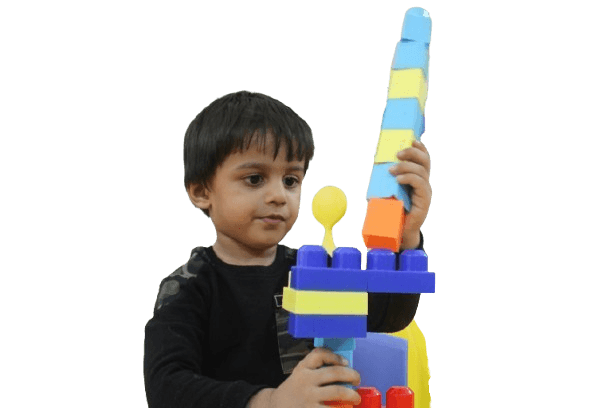 Happy child learning