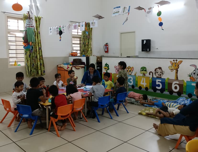 Children learning at daycare